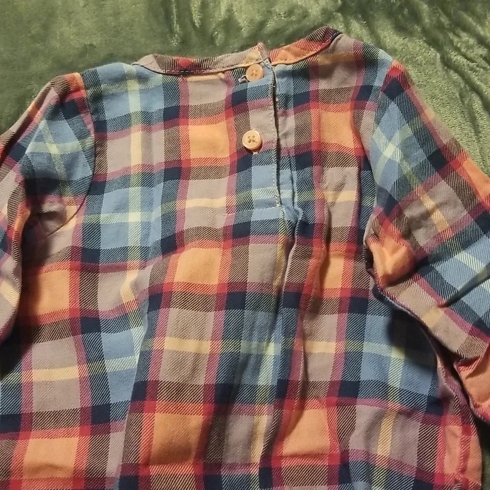 Oshkosh Baby Girl's Plaid Onesie